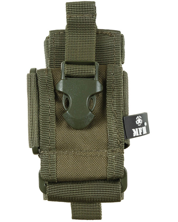 Mobile Phone Holder, "MOLLE", OD green, adjustable