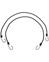 Expander, 75 cm, with hooks,  6 mm, black, 2-pack