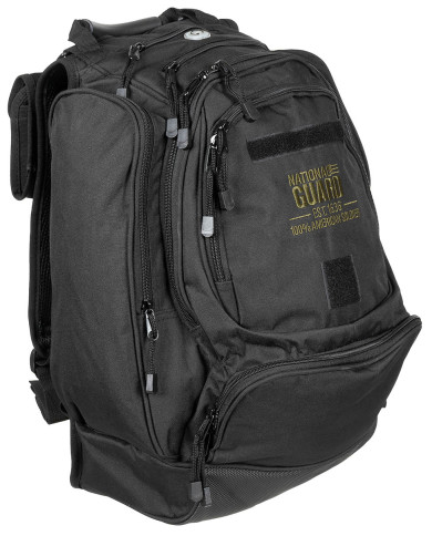 US Backpack, "NATIONAL GUARD", black