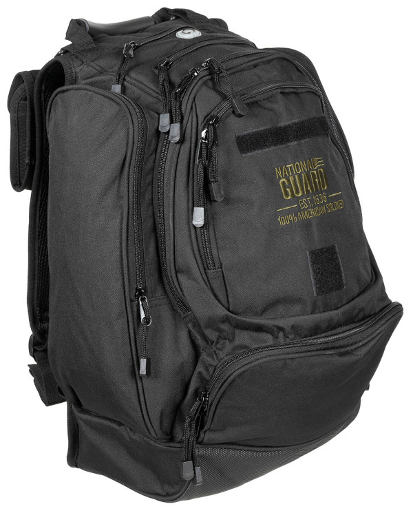 US Backpack, "NATIONAL GUARD", black