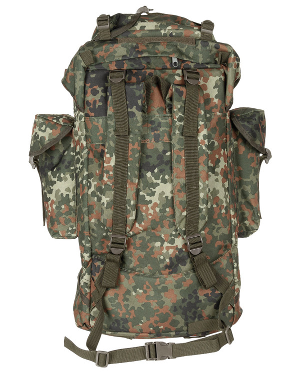 BW Combat Backpack, 65 l,  aluminium rod, flecktarn