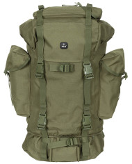 BW Combat Backpack, 65 l,  aluminium rod, OD green