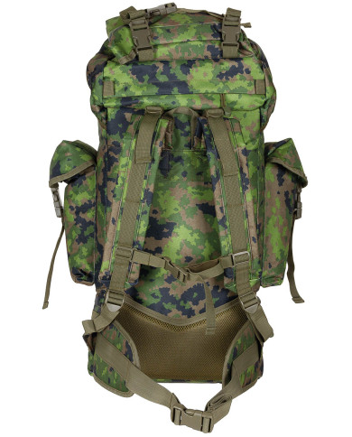 BW Combat Backpack, "MOLLE", 65 l, aluminium rod, M05 camo