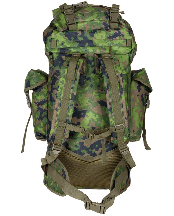 BW Combat Backpack, "MOLLE", 65 l, aluminium rod, M05 camo