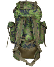 BW Combat Backpack, "MOLLE", 65 l, aluminium rod, M05 camo