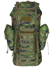 BW Combat Backpack, "MOLLE", 65 l, aluminium rod, M05 camo