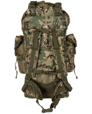 BW Combat Backpack, "MOLLE", 65 l, aluminium rod, op.-camo