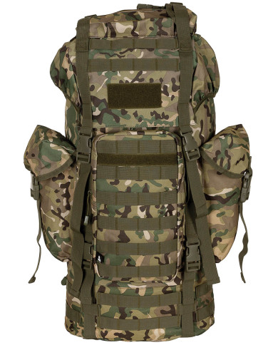 BW Combat Backpack, "MOLLE", 65 l, aluminium rod, op.-camo