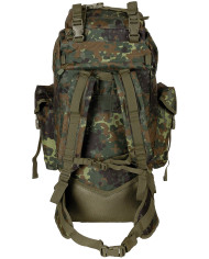 BW Combat Backpack, "MOLLE", 65 l, aluminium rod, flecktarn