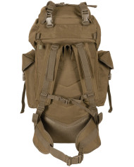 BW Combat Backpack, "MOLLE", 65 l, aluminium rod, coyote