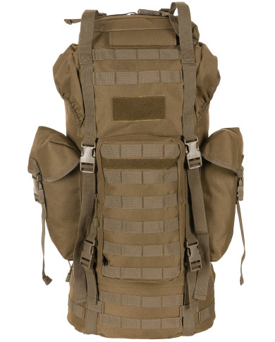 BW Combat Backpack, "MOLLE", 65 l, aluminium rod, coyote