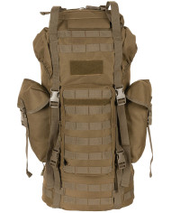 BW Combat Backpack, "MOLLE", 65 l, aluminium rod, coyote