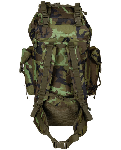 BW Combat Backpack, "MOLLE", 65 l, aluminium rod, M95 CZ camo