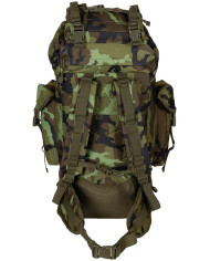 BW Combat Backpack, "MOLLE", 65 l, aluminium rod, M95 CZ camo