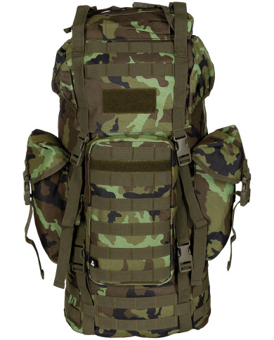 BW Combat Backpack, "MOLLE", 65 l, aluminium rod, M95 CZ camo