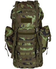BW Combat Backpack, "MOLLE", 65 l, aluminium rod, M95 CZ camo