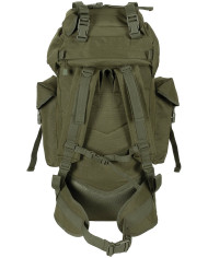 BW Combat Backpack, "MOLLE", 65 l, aluminium rod, OD green
