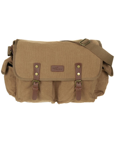 Handbag, Canvas, "PT",  brown