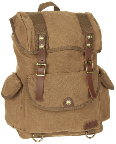 Backpack, Canvas, "PT", brown