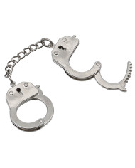Handcuffs, silver, Metal, keychain, 12 pcs./display