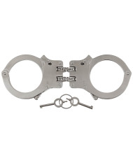 Handcuffs, with double chain, solid version, 2 keys