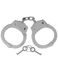 Handcuffs, "Deluxe", 2 keys, Steel, nickel-plated