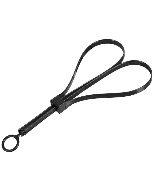 Plastic Handcuffs, 10 pcs/pack, 53.5 x 1.3 cm, black