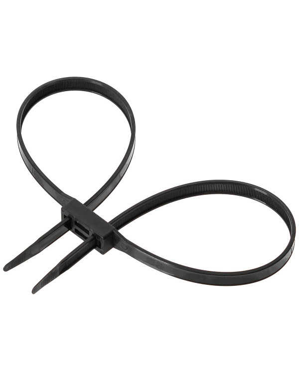 Plastic Handcuffs, 10 pcs/pack, 89 x 1.3 cm, black