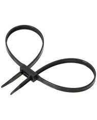 Plastic Handcuffs, 10 pcs/pack, 89 x 1.3 cm, black