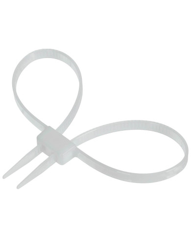 Plastic Handcuffs, 10 pcs/pack, 70 x 1.2 cm, white