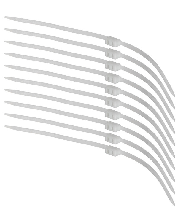 Plastic Handcuffs, 10 pcs/pack, 70 x 1.2 cm, white