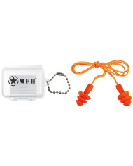 Earplugs, orange, with case