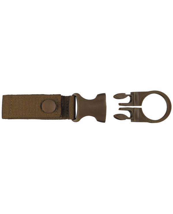 Bottle Holder, coyote tan, for belt and "MOLLE"-System
