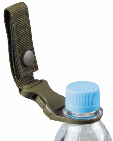 Bottle Holder, OD green, for belt and "MOLLE"-System