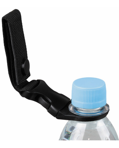 Bottle Holder, black, for belt and "MOLLE"-System