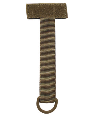 Keychain, "MOLLE" Adapter, coyote tan