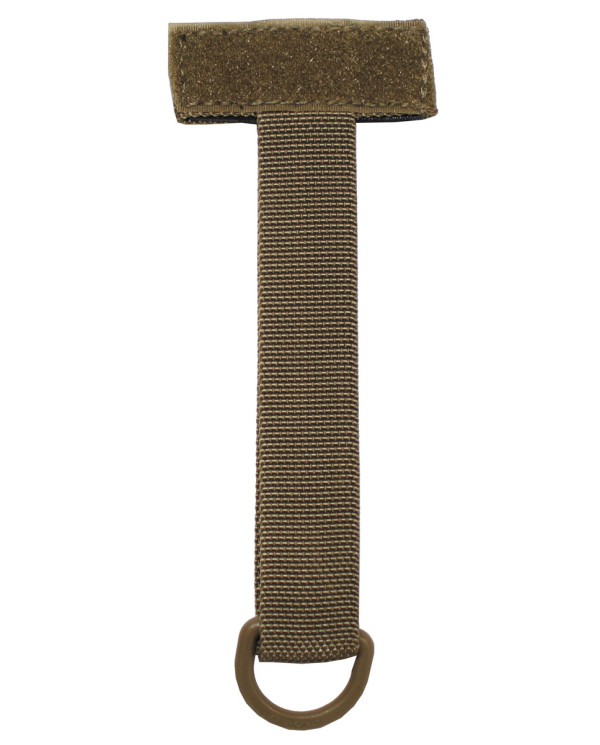 Keychain, "MOLLE" Adapter, coyote tan