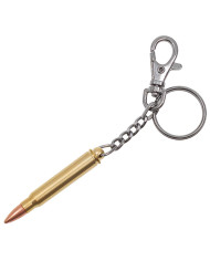 Cartridge Keychain with carabiner,  Metal