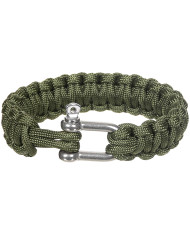 Bracelet, "Parachute Cord", OD green, width ca. 2.3 cm