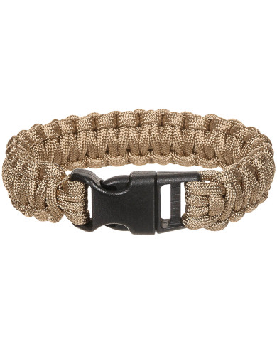 Bracelet, "Parachute Cord", coyote tan, width ca. 2.3 cm