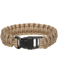 Bracelet, "Parachute Cord", coyote tan, width ca. 2.3 cm
