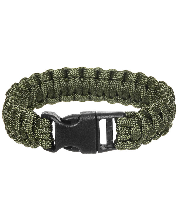 Bracelet, "Parachute Cord", OD-green, width ca. 2.3 cm