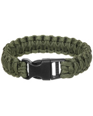 Bracelet, "Parachute Cord", OD-green, width ca. 2.3 cm