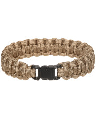 Bracelet, "Parachute Cord", coyote tan, width ca. 1.9 cm