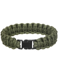 Bracelet, "Parachute Cord", OD green, width ca. 1.9 cm