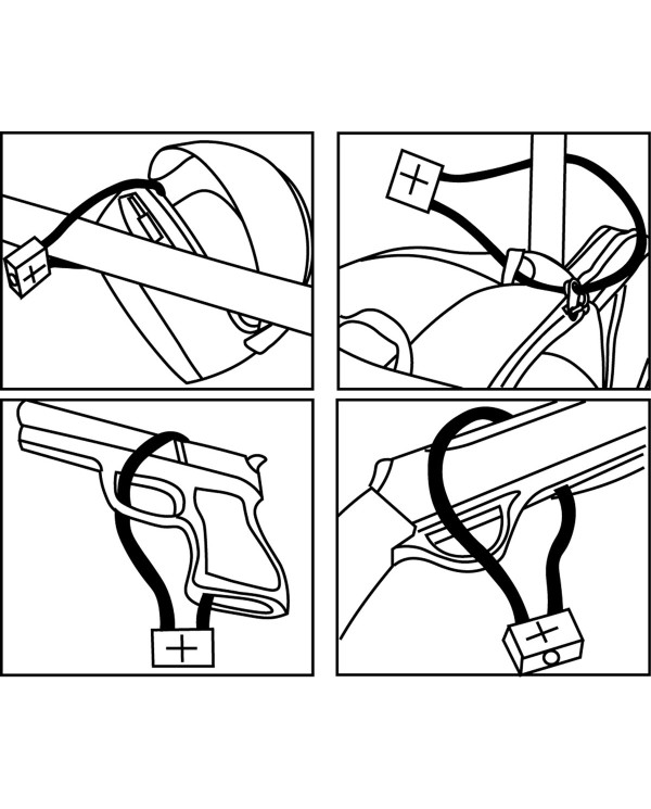 Steel Cable Lock, with 2 keys