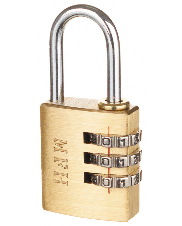 Padlock, Metal, with combination lock, ca. 5.5 x 2.5 cm