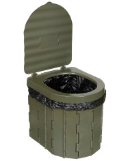 Camping Toilet, foldable, OD green