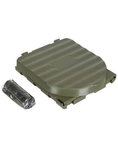 Camping Toilet, foldable, OD green