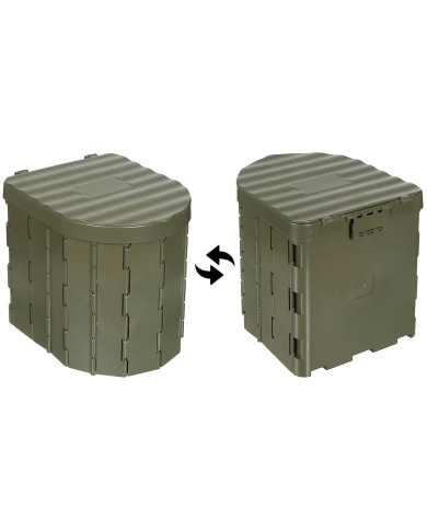 Camping Toilet, foldable, OD green
